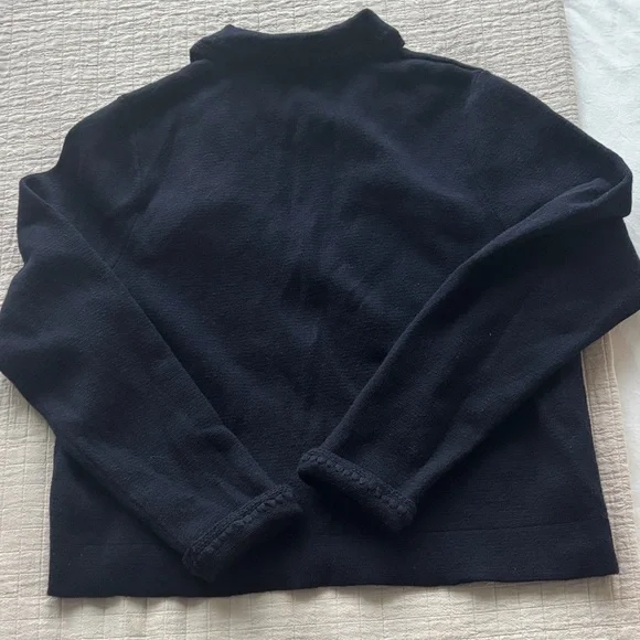 Sézane Betty Cardigan in Navy Crochet Size M - Picture 10 of 11